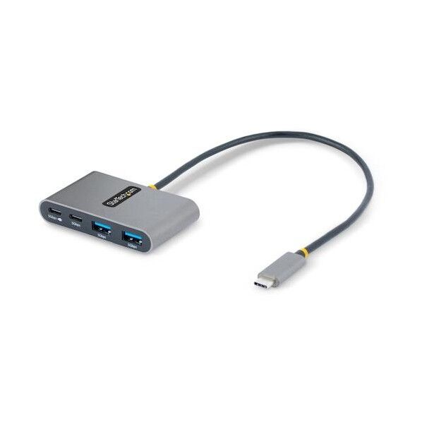 USBハブ/Type-C/2ポート Type-A + 2ポート Type-C/100W PD/30cmケーブル
