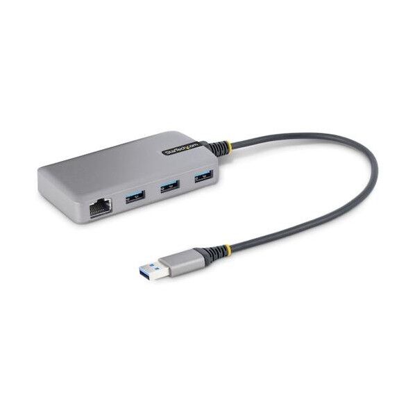 USBハブ/Type-A/3ポート Type-A/ギガビットLAN/バスパワー/micro USB電源オプション