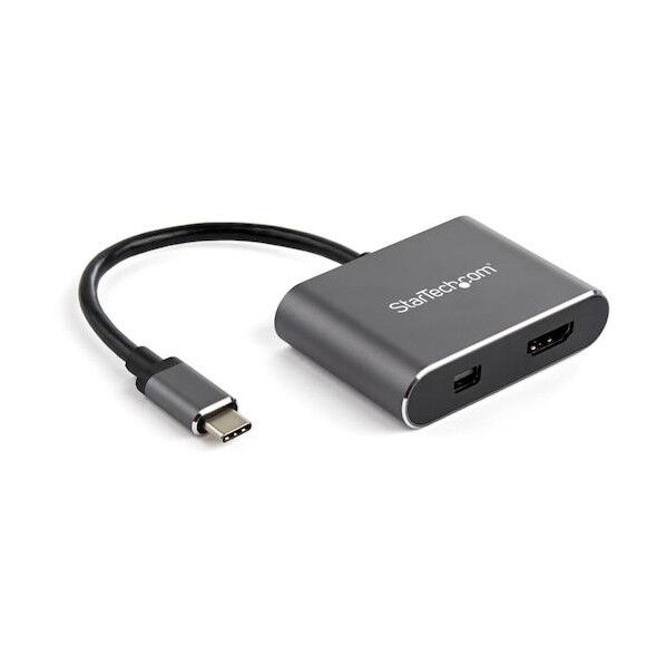 ディスプレイアダプター/USB-C - HDMI 2.0 & DisplayPort 1.2/4K60Hz/TB3互換