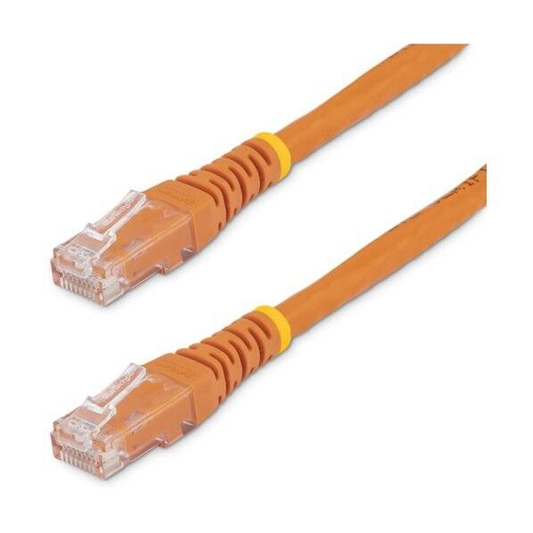 カテゴリ6 LANケーブル/30.5cm/オレンジ/RJ45コネクター/標準タイプ/CAT6
