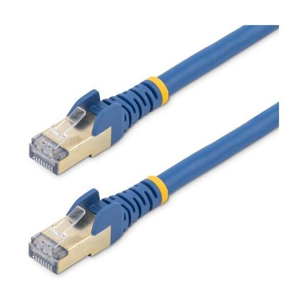 カテゴリ6a LANケーブル/3m/ブルー/RJ45コネクター/ツメ折れ防止機構付/CAT6a
