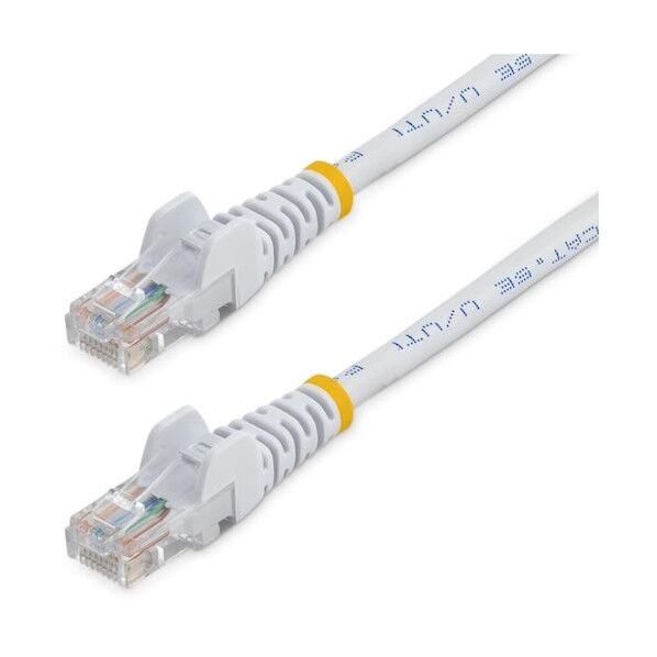 カテゴリ5e LANケーブル/5m/ホワイト/RJ45コネクター/ツメ折れ防止機構付/CAT5e