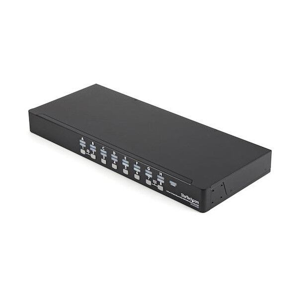 KVMスイッチ/16ポート/VGA/1Uラックマウント対応/ケーブル付属/PC パソコン CPU 切替器