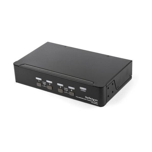 KVMスイッチ/4ポート/1画面/DisplayPort 1.2/4K60Hz/USB 2.0ハブ/オーディオ対応
