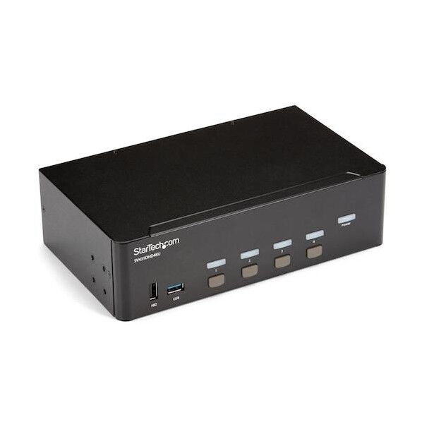 KVMスイッチ/4ポート/HDMI/4K30Hz/3.5mmオーディオ/2ポートUSB 3.0ハブ/CPU切替器