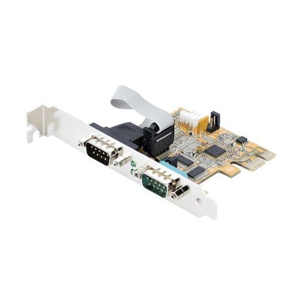 RS232Cシリアルアダプターカード/PCI Express/2ポート/16C1050 UART/Win & Linux
