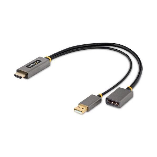 ディスプレイ変換ケーブル/HDMI 2.0 - DisplayPort 1.2/30cm/4K60Hz/USBバスパワー