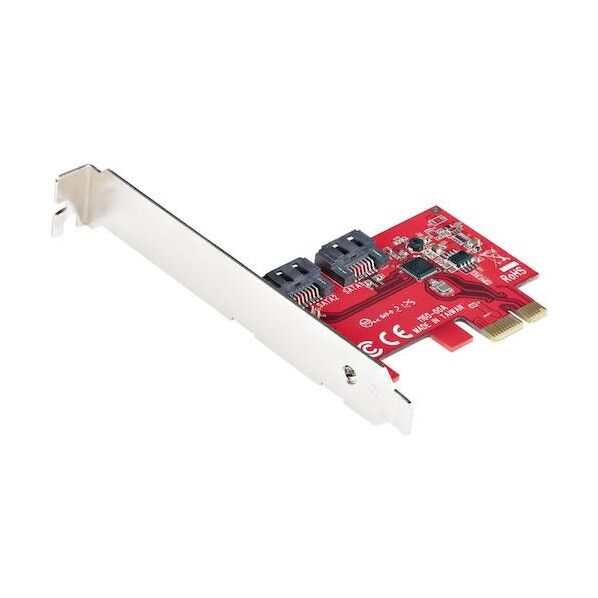 SATA 2ポート増設  PCI Expressインターフェースカード/6Gbps/SATA PCIe 拡張ボード