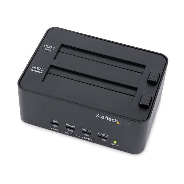 HDD/SSD スタンド/USB 3.0接続/2ベイ/複製 & データ消去/ PC不要/ハードディスクドック