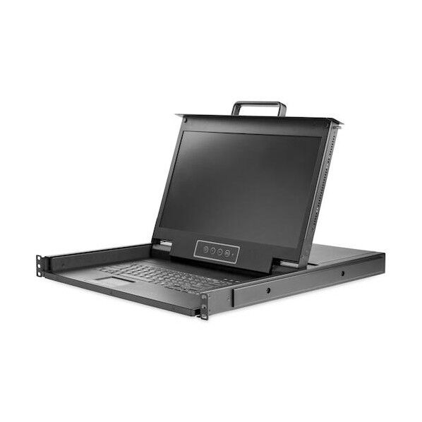 KVMコンソール/ラックマウント型/1ポート/17インチモニター/1U/VGA/1080p/USB/ケーブル付属