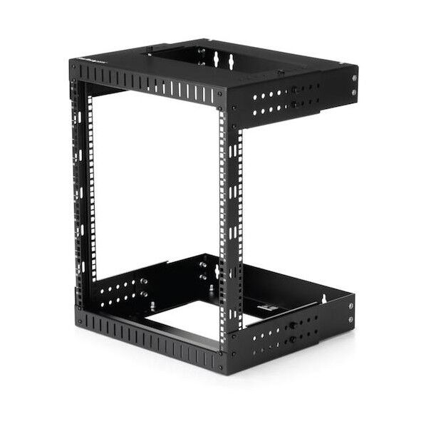 サーバーラック/12U/19インチ/壁掛けタイプ/取付奥行30.5cm - 50.8cm/2ポストオープンフレーム