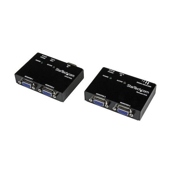 VGAエクステンダー/Cat5/アナログRGBビデオディスプレイ延長器/最大150m/送信機･受信機セット