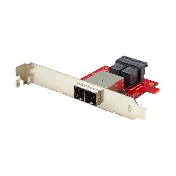 Mini SAS変換アダプター/2x SFF-8643 - SFF-8644/ロープロブラケット付属/12Gbps