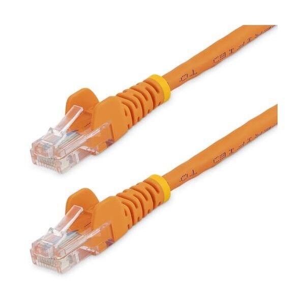カテゴリ5e LANケーブル/10m/オレンジ/RJ45コネクター/ツメ折れ防止機構付/CAT5e