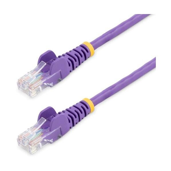 カテゴリ5e LANケーブル/10m/パープル/RJ45コネクター/ツメ折れ防止機構付/CAT5e