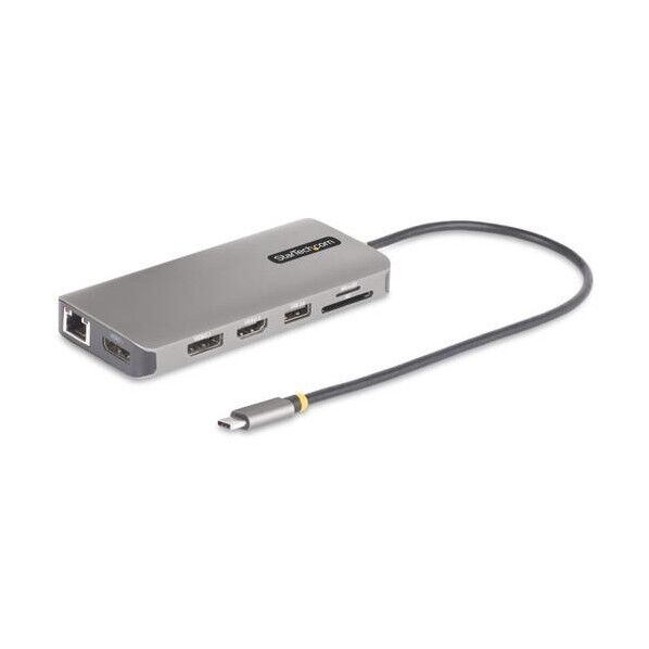 ※法人専用品※STARTECH.COM ドッキングステーション/USB-C/3画面/4K HDMI & DP/100W PD/USBハブ/LAN/SD&mSD スペースグレー 154B-USBC-MULTIPORT 1個...