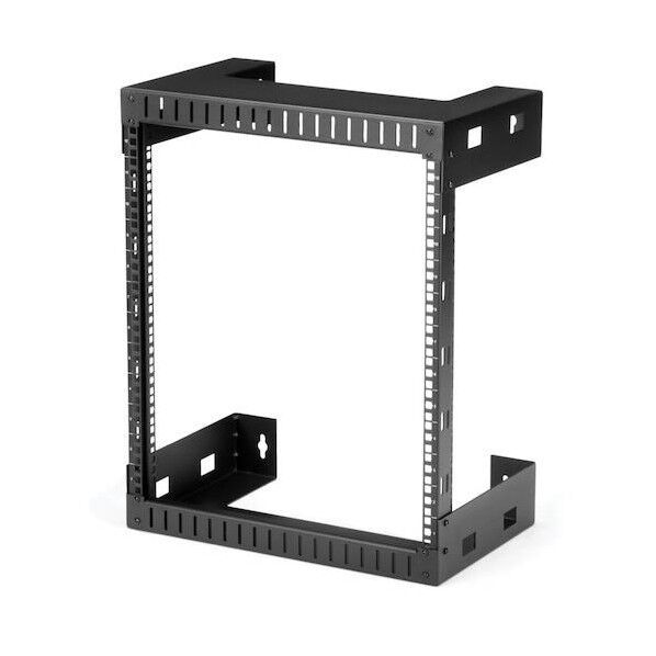 サーバーラック/12U/19インチ/壁掛けタイプ/取付奥行30.5cm/2ポストオープンフレーム/パッチパネル用ラック RK12WALLO 1台