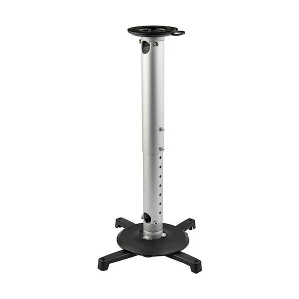 プロジェクター天吊り金具/高耐久/高さ調整(127mm - 577mm)/耐荷重15kg/チルト、ローテーション