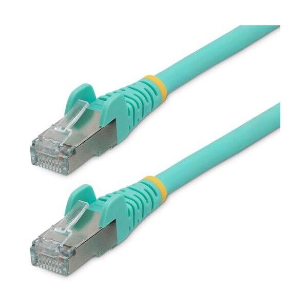 カテゴリ6a LANケーブル/10m/アクア/低煙ゼロハロゲン/500Mhz 10GbE/SFTP/ツメ折れ防止
