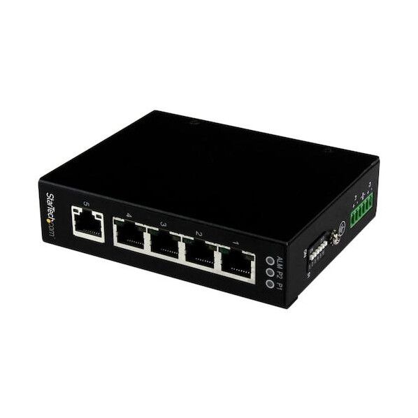 イーサネットスイッチ/5ポート/10/100/1000 Mbps/アンマネージド/DINレール取付可/メタル筐体
