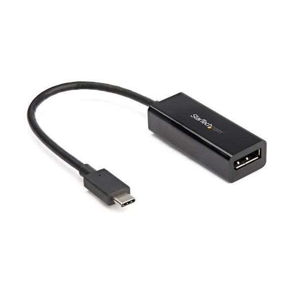 ディスプレイアダプター/USB-C - DisplayPort 1.4/8K、5K、4K対応/TB3互換/ブラック