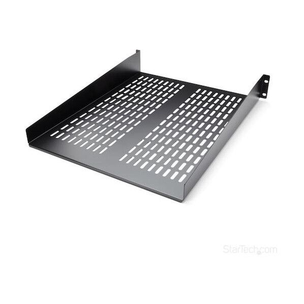 サーバーラック棚板/2U/放熱スリット付き/カンチレバー/耐荷重23kg/奥行56cm/19インチラック