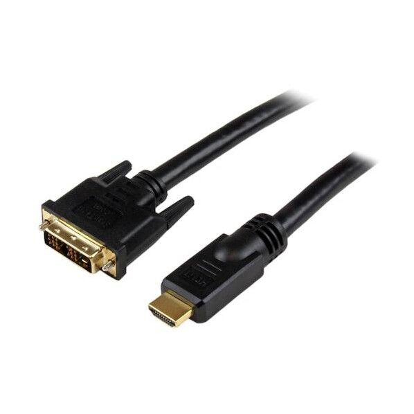 ディスプレイ変換ケーブル/HDMI - DVI-D/15.2m/オス-オス/モニターケーブル/ビデオコンバーター