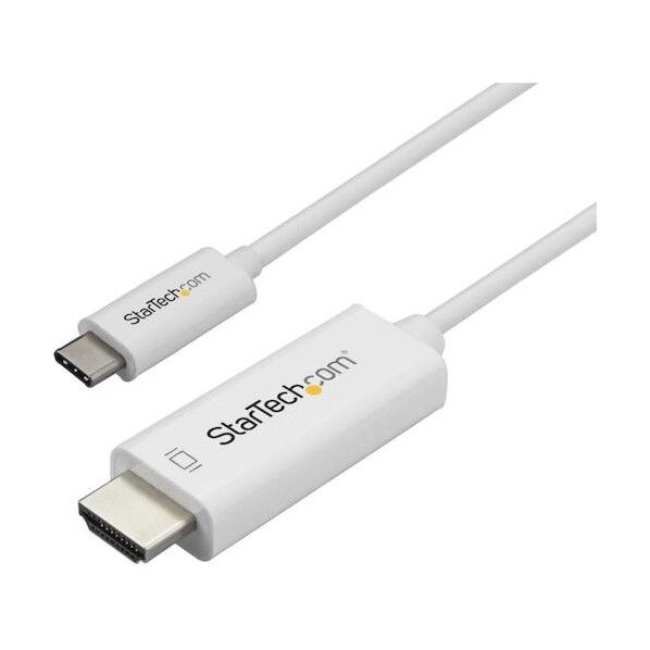 ディスプレイ変換ケーブル/USB-C - HDMI/1m/4K60Hz/HBR2/ホワイト/ビデオコンバーター