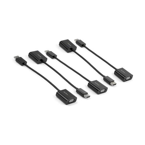 ディスプレイアダプター/DisplayPort 1.2 - VGA/1080p/アクティブ変換/ブラック