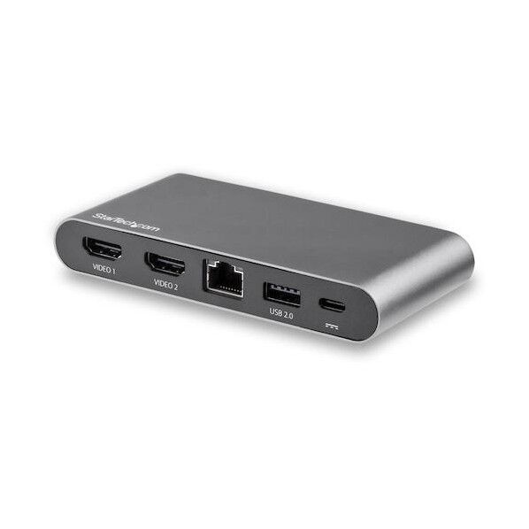 ドッキングステーション/USB-C/デュアルモニター/4K HDMI/100W PD/2x USB-A/USBマルチハブ