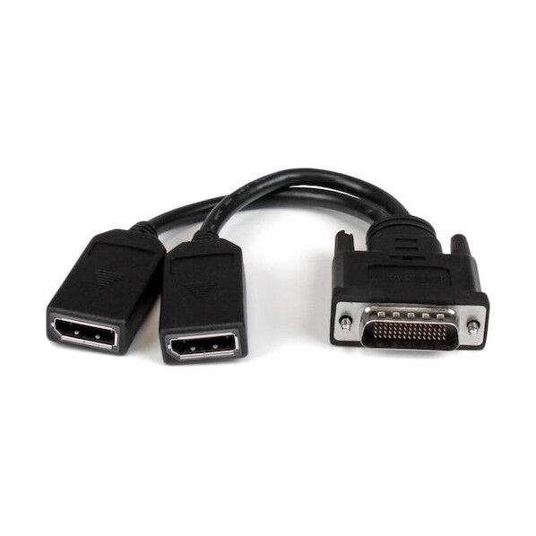DMS-59 - デュアルDisplayPortアダプターケーブル/20cm/4K x 2K/DMS 59ピン2分岐