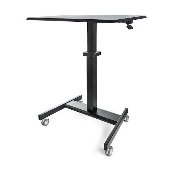 昇降デスク/キャスター付き/ワンタッチ高さ調節レバー/耐荷重30kg ブラック 長さ800mm×幅600mm×高さ1.145m STSCART2   1台
