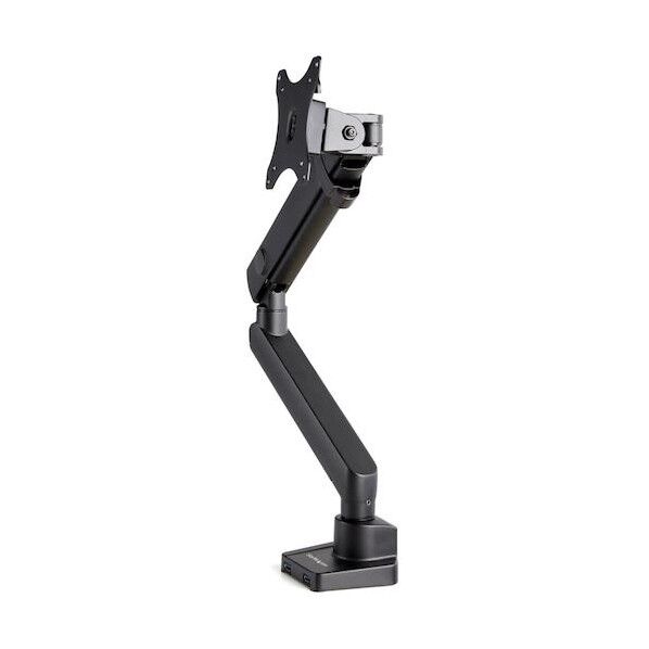 モニターアーム/1画面/最大32インチまたは34インチ/広可動域/耐荷重8kg/多関節/USBポート内蔵