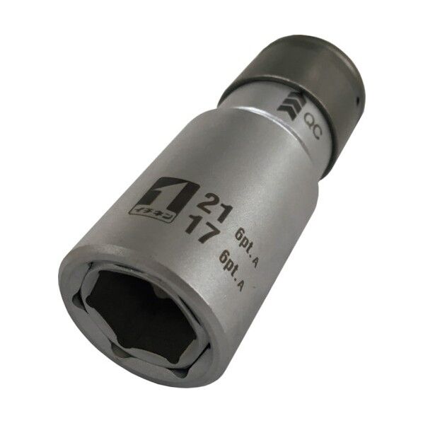 MUSTTOOL QCソケット ダブル 6角 IM-4W1721O-6K 17×21mm 19820 1個
