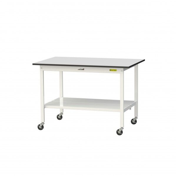 ワークテーブル 移動式 全面棚板付