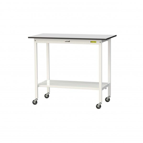 ワークテーブル 移動式 全面棚板付