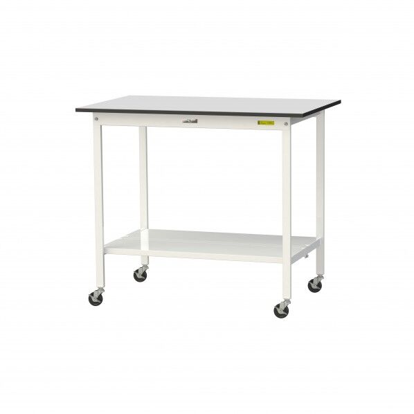 ワークテーブル 移動式 全面棚板付