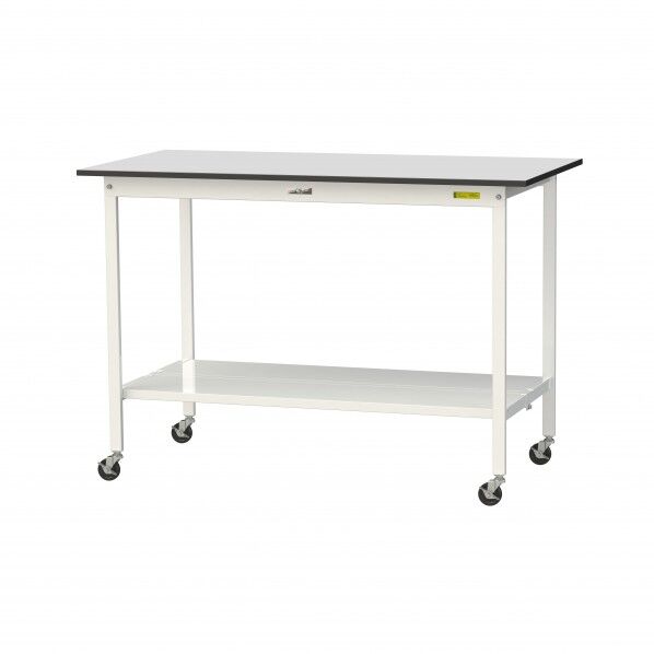 ワークテーブル 移動式 全面棚板付