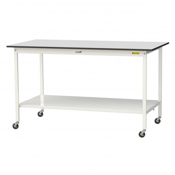 ワークテーブル 移動式 全面棚板付