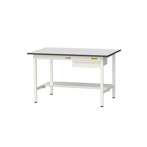 ワークテーブル 固定式 キャビネット付