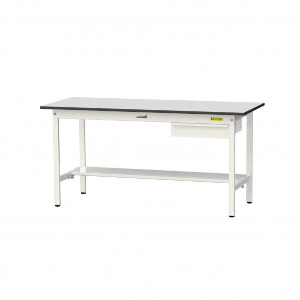 ワークテーブル 固定式 キャビネット付