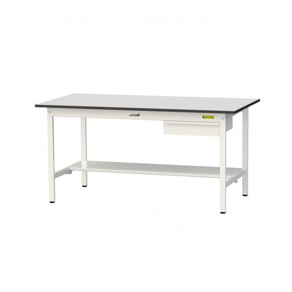 ワークテーブル 固定式 キャビネット付