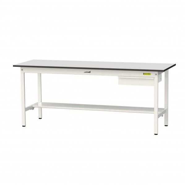 ワークテーブル 固定式 キャビネット付