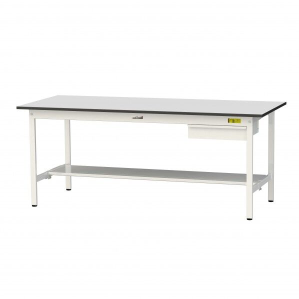 ワークテーブル 固定式 キャビネット付