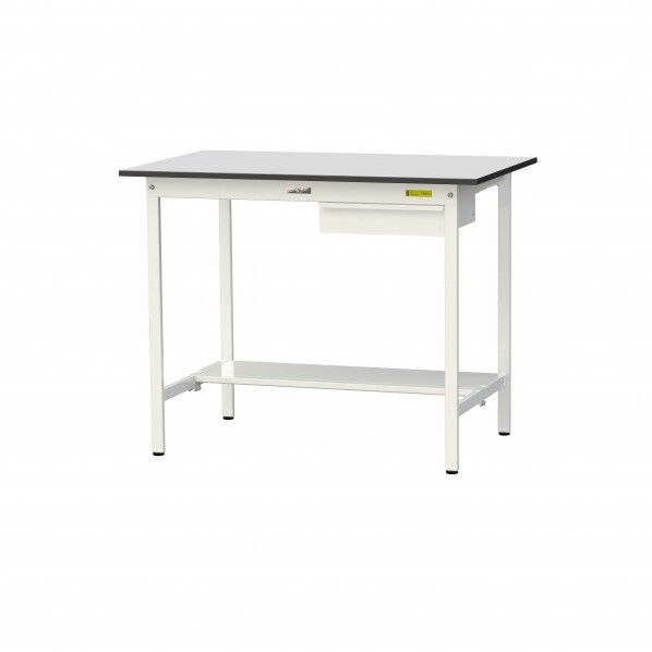 ワークテーブル 固定式 キャビネット付