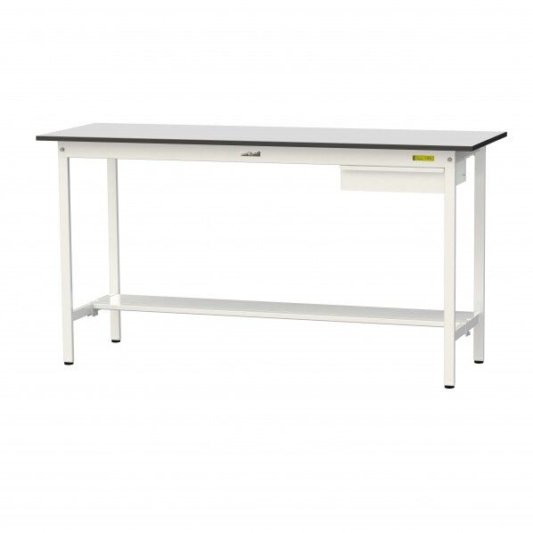 ワークテーブル 固定式 キャビネット付