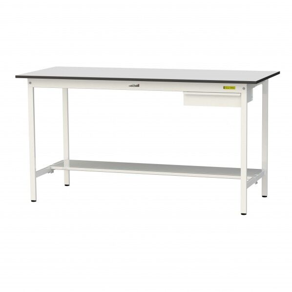 ワークテーブル 固定式 キャビネット付