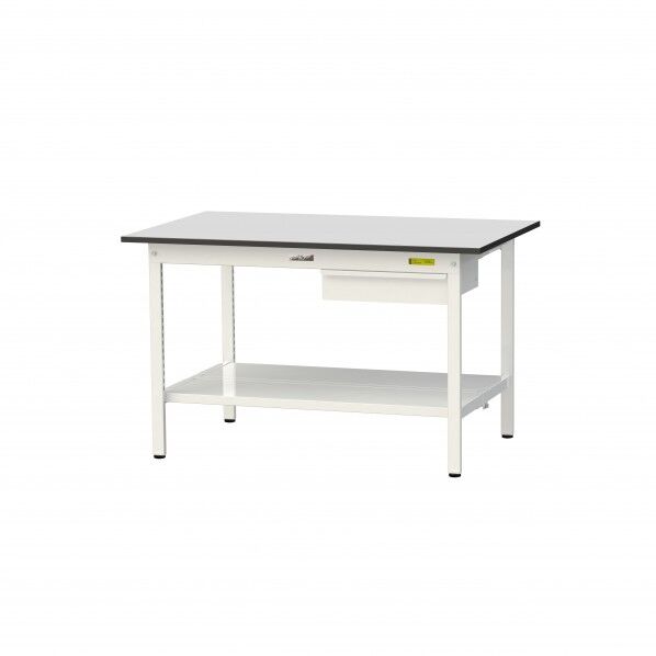 ワークテーブル 固定式 キャビネット付