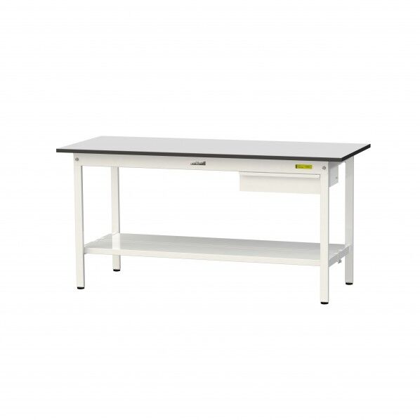 ワークテーブル 固定式 キャビネット付