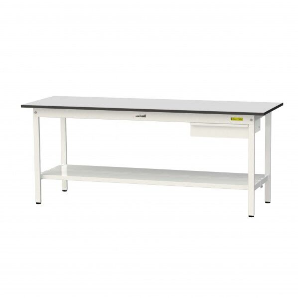 ワークテーブル 固定式 キャビネット付